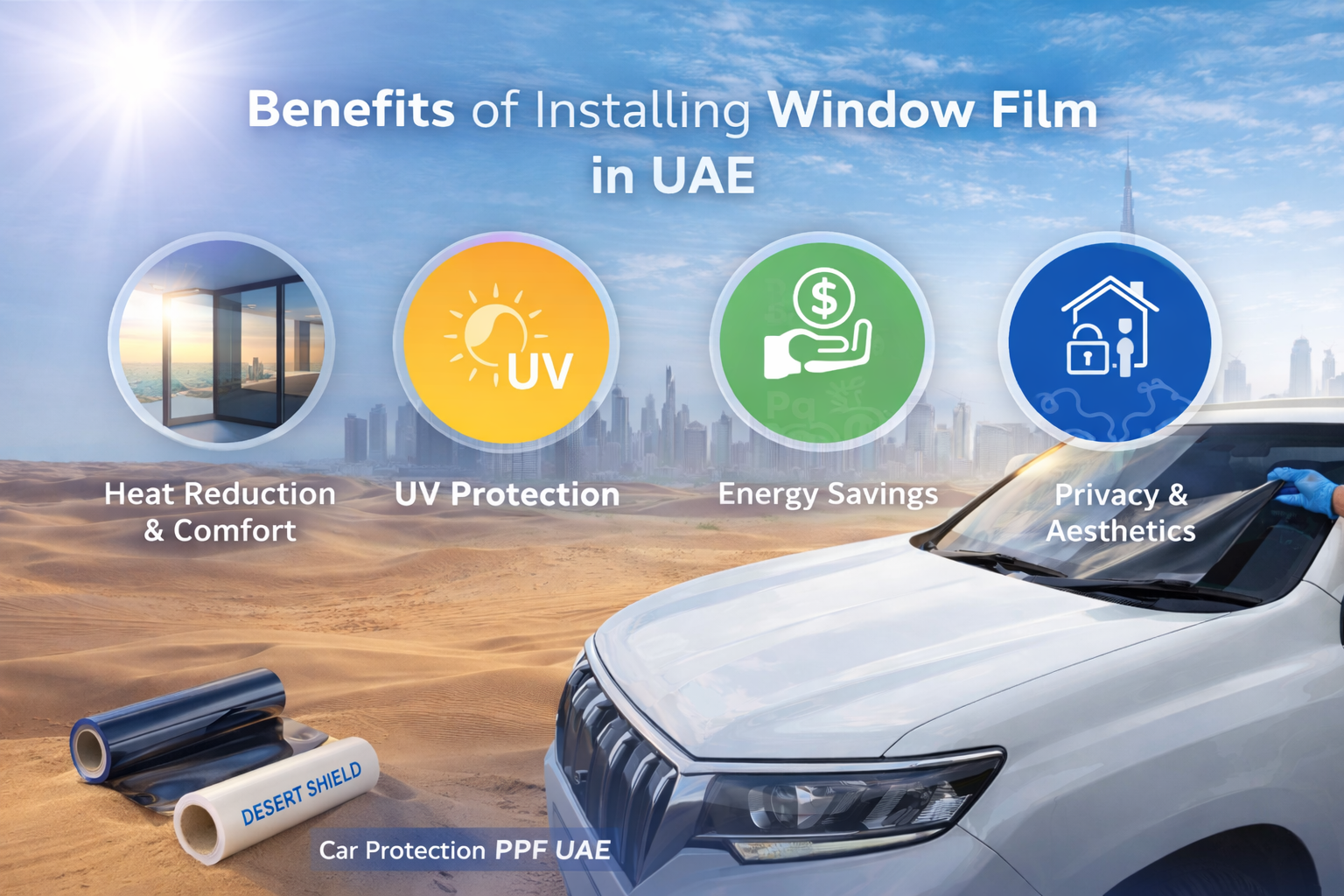 Stylish interior glass partition featuring frosted decorative film with geometric patterns, enhancing privacy and design in a modern office or home setting